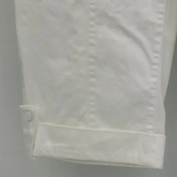 Gitano White Rolled Cuff Capri Size 12 CLEAN! - Picture 11 of 11